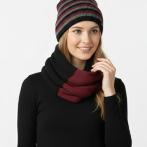 ست شال رینگی و کلاه راه راه 20121